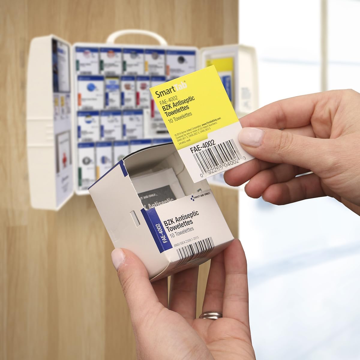First Aid Only SmartCompliance 50-Person OSHA Compliant First Aid Kit for Business and Office Spaces - Large Plastic Cabinet - Emergency Supplies for Cuts, Bruises, and Scrapes - 245 Pieces - Image 8