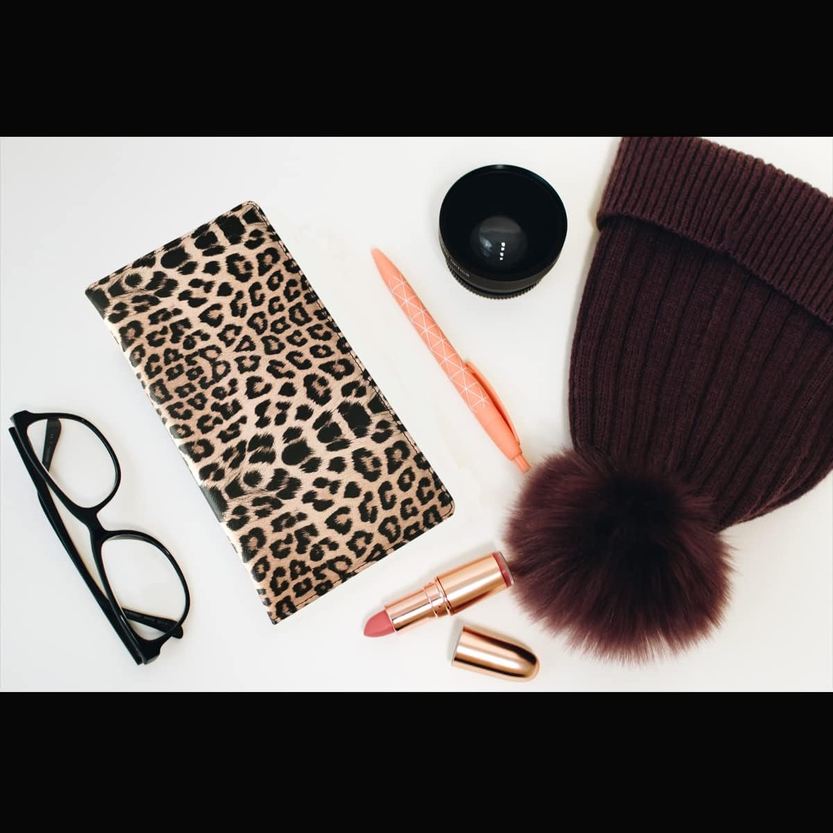 Premium Car Registration and Insurance Holder,Registration Insurance Card Holder of Leopard Print PU Leather Looks Stylish and Special,Glove Box Organizer Makes Your Documents In Order. - Image 3