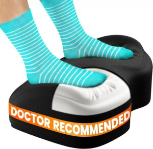 Everlasting Comfort Foot Rest for Under Desk at Work - Memory Foam Office Foot Stool & Under Desk Footrest Leg Elevation Pillow for Gaming & Home Office, Supports Posture | Ergonomic Memory Foam Design, Washable Cover, Non-Slip, Rocking, Gaming/Home/Office, Elevation