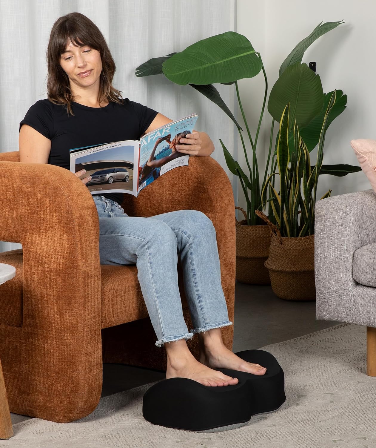 Everlasting Comfort Foot Rest for Under Desk at Work - Memory Foam Office Foot Stool & Under Desk Footrest Leg Elevation Pillow for Gaming & Home Office, Supports Posture | Ergonomic Memory Foam Design, Washable Cover, Non-Slip, Rocking, Gaming/Home/Office, Elevation - Image 7